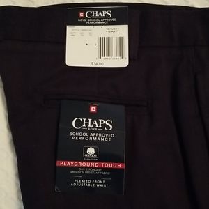 Chaps Boys School Approved Navy Pants